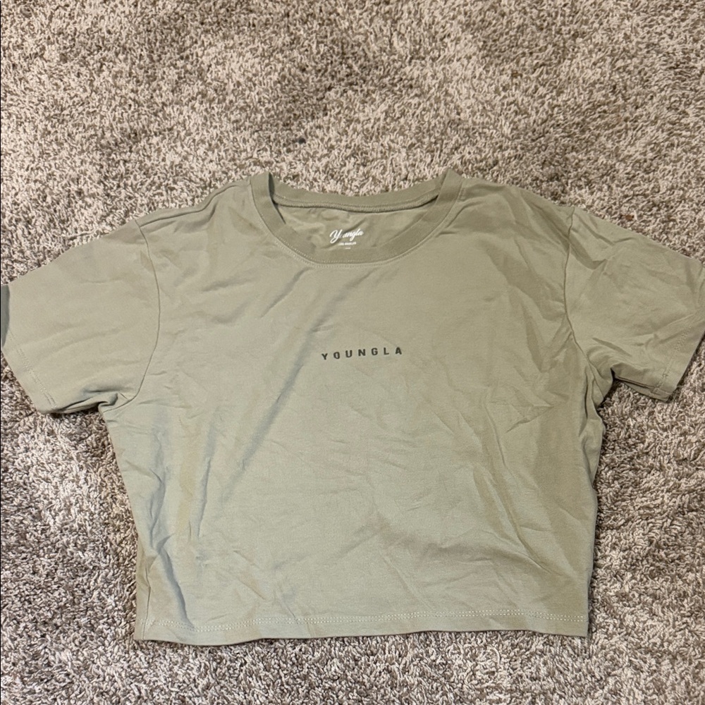 YoungLA Sage Green Women's Crop Top